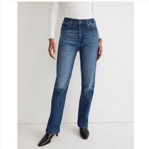 Madewell Straight Leg Jeans - Dark Blue